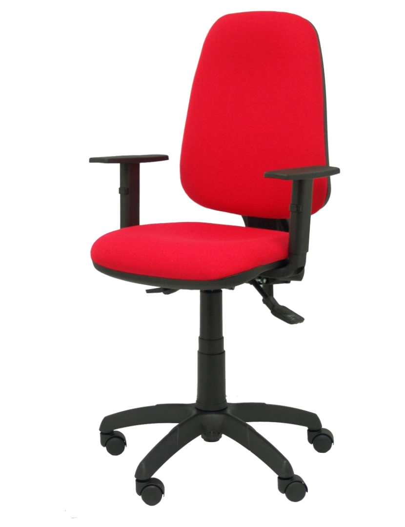 imagem de Silla Sierra S Bali Vermelho com base de poliamida preto do apoio do braço regulador4