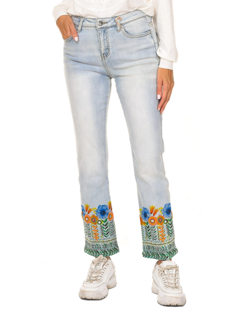 Desigual - Jeans Senhora Denim Médio 