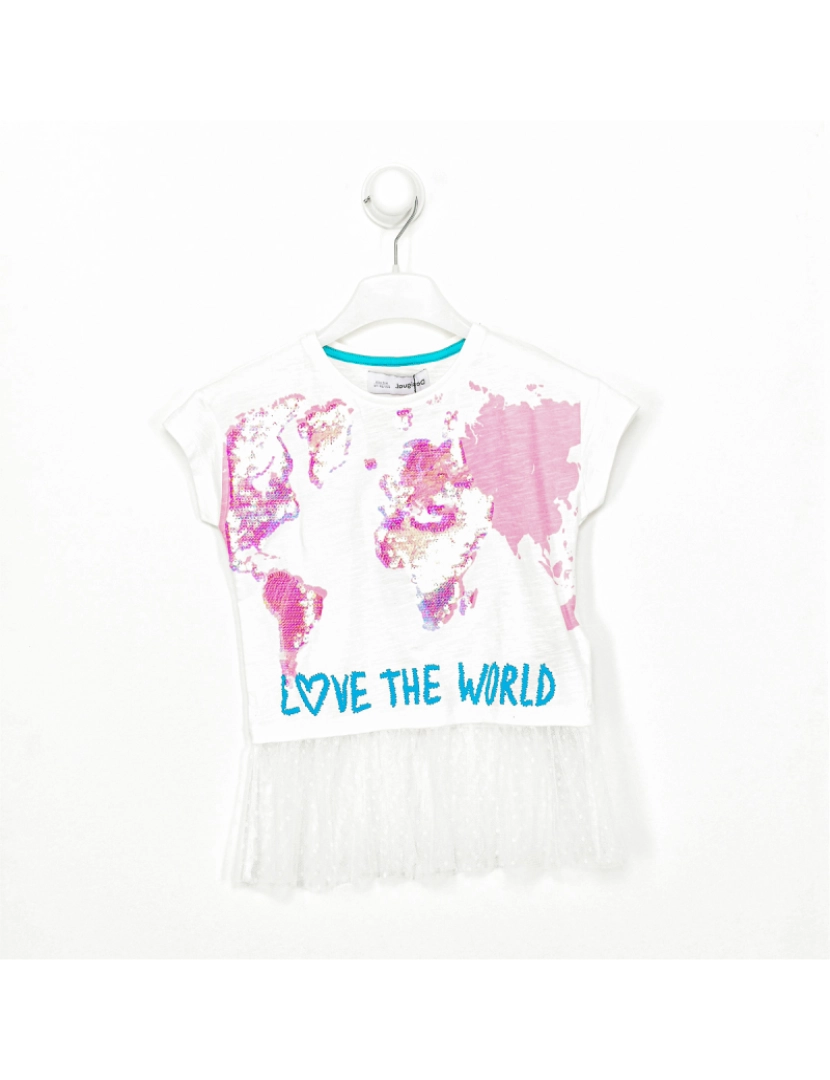 Desigual - T-shirt Menina Branco