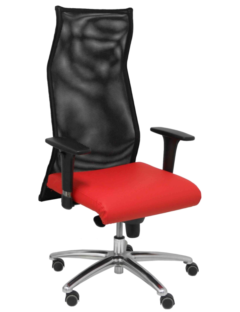 imagem de Sillon Sahuco Similpiel Vermelho1