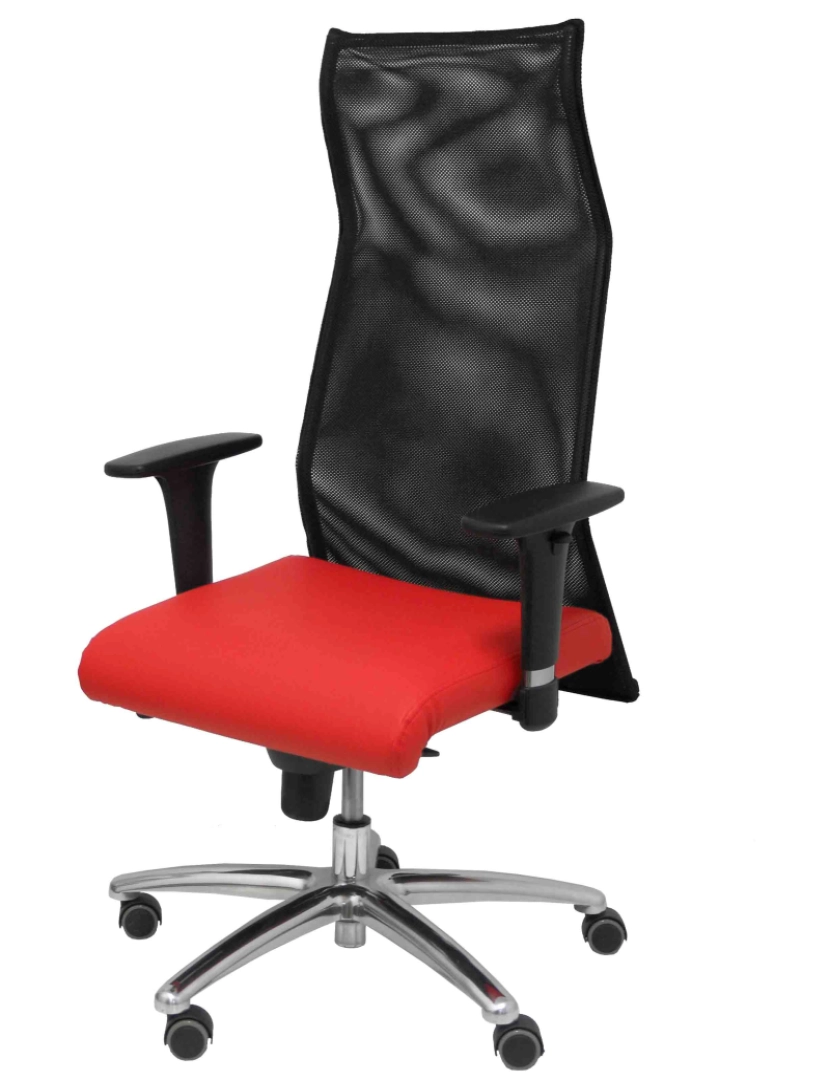 imagem de Sillon Sahuco Similpiel Vermelho4