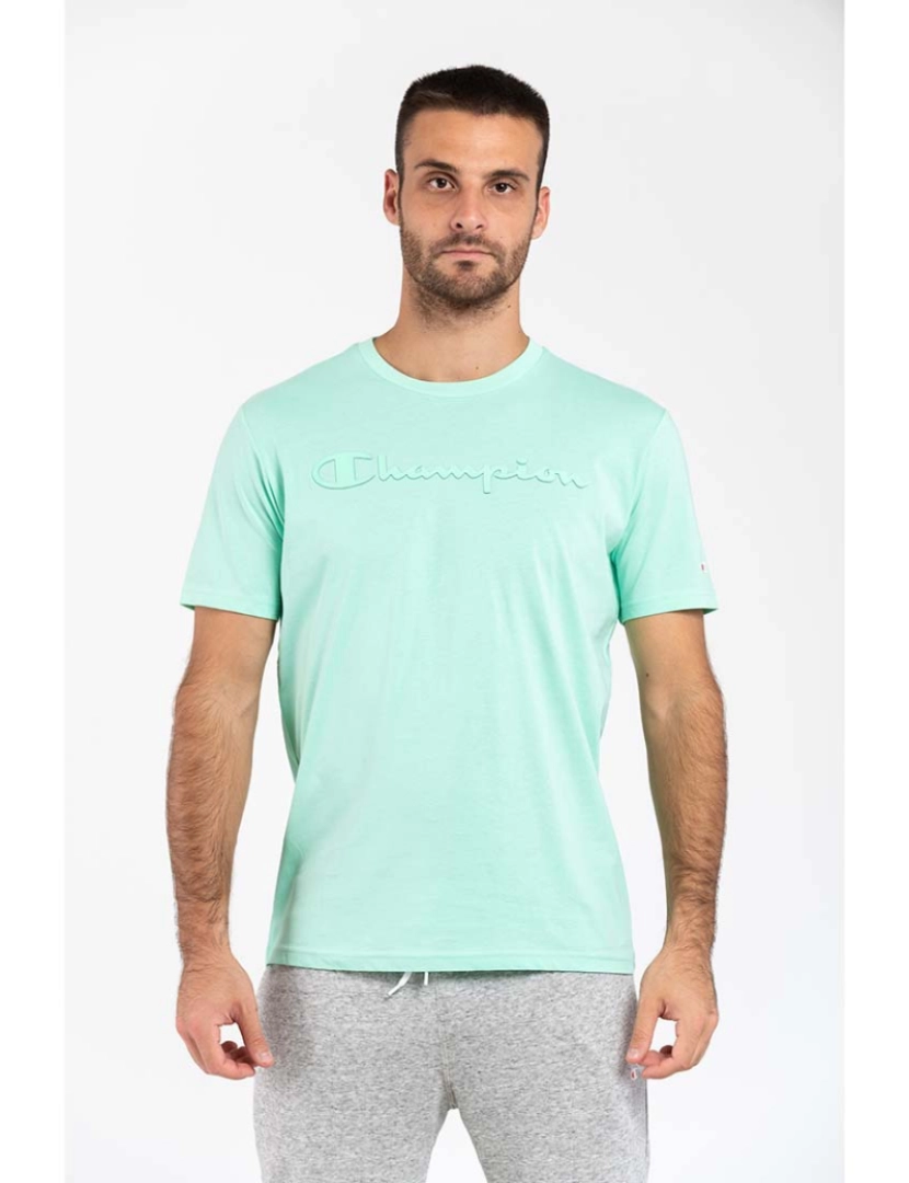 Champion - T-Shirt Homem Verde Claro