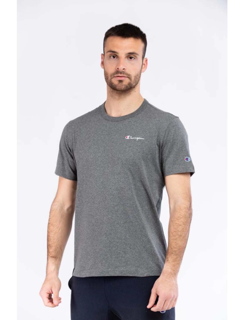 Champion - T--Shirt Homem Cinza