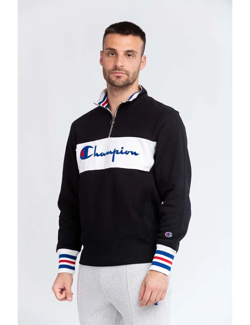 Champion - Sweatshirt Homem Preto XS