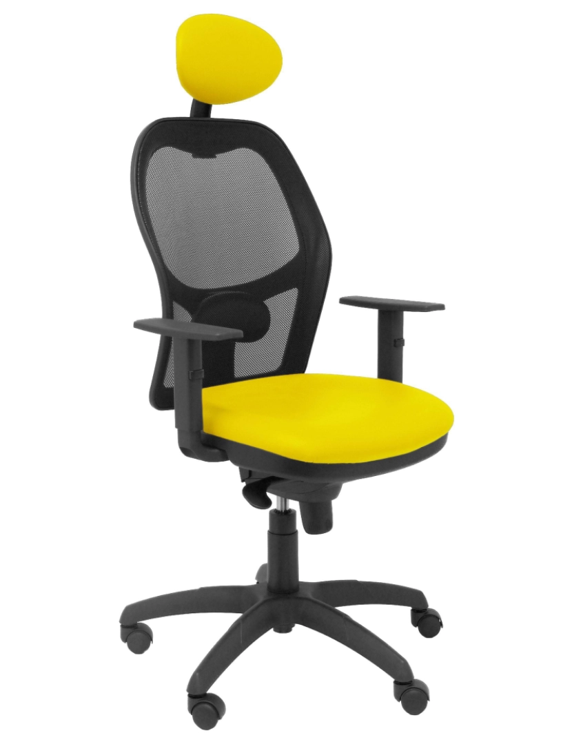 Piqueras Y Crespo - Jorque. Malla Black Seat Similpiel amarelo com cabeça de Fijo