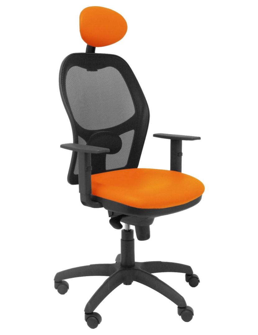 imagem de Jorque. Malla Black Seat Orange Similpiel com cabeça fixa2