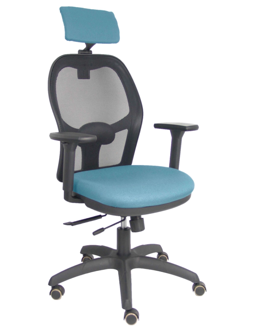 imagem de Cadeira de Jorquera Traslack Black Pearl Seat Bali Blue Sky Arms 3D Cabeça regulada1