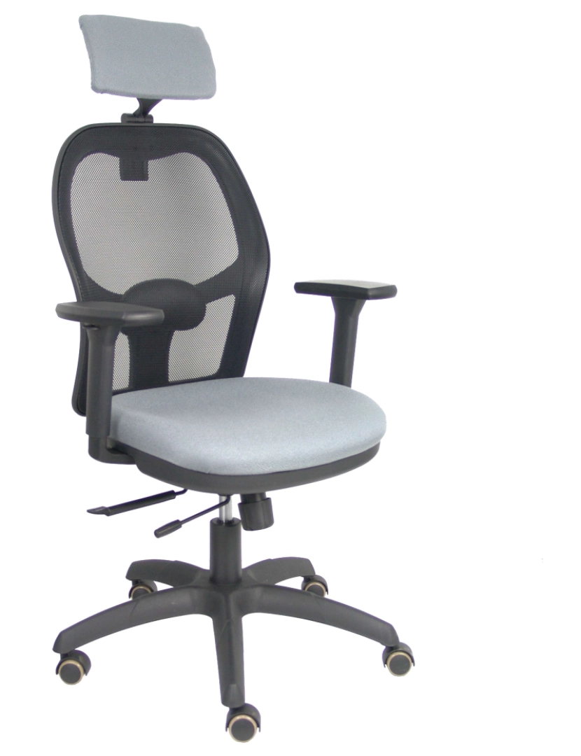 imagem de Cadeira de Jorquera Traslack Black Pearl Bali Seat Gris 3D cabeça regulável1