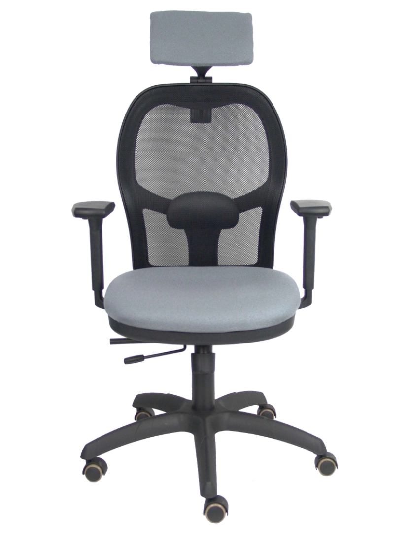 imagem de Cadeira de Jorquera Traslack Black Pearl Bali Seat Gris 3D cabeça regulável3