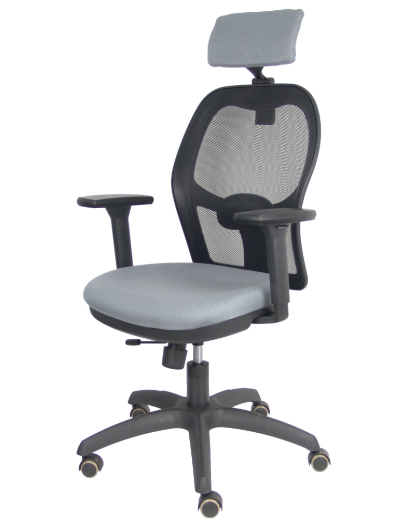 imagem de Cadeira de Jorquera Traslack Black Pearl Bali Seat Gris 3D cabeça regulável4