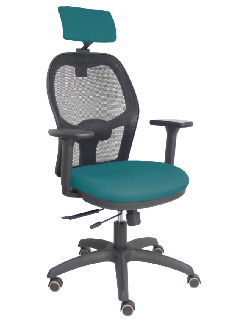 imagem de Jorque. Silla Traslack Black Pearl Seat Bali Green Oil Armrest 3D Cabeça regulada1