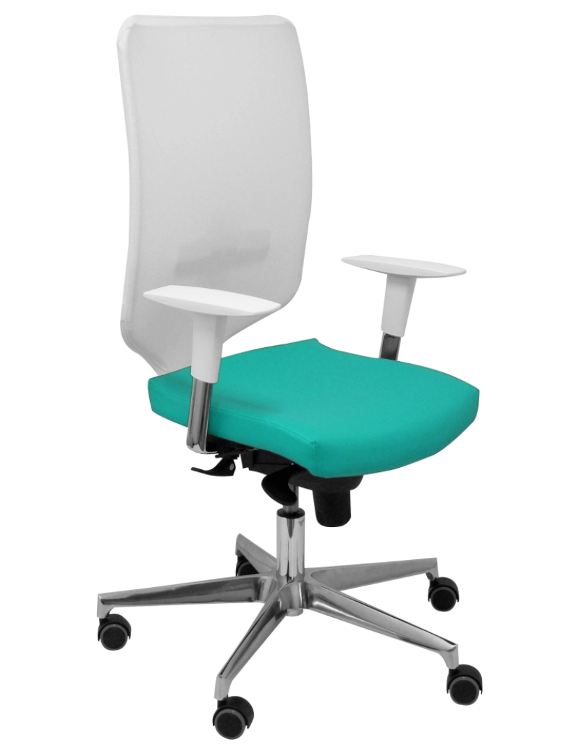 imagem de Branco Ossa cadeira verde Similpiel1