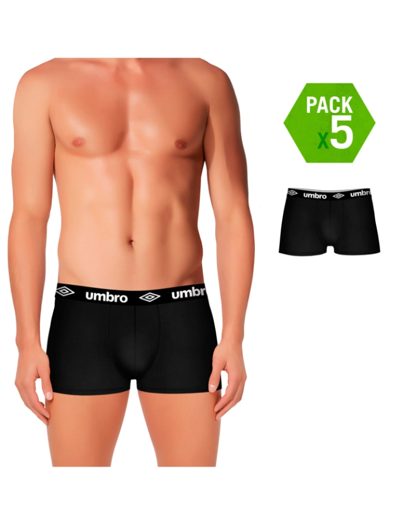 Umbro - Pack 5 Boxers Preto