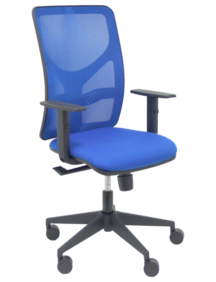 Piqueras Y Crespo - Cadeira de prata Assento azul azul azul azul azul azul girando braço