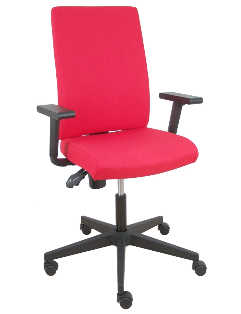 Piqueras Y Crespo - Lezuza Aran Cadeira vermelha com braços regulados