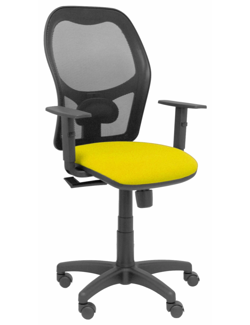 Piqueras Y Crespo - Alocén Malla Black Seat Bali Yellow Armchairs Regulable