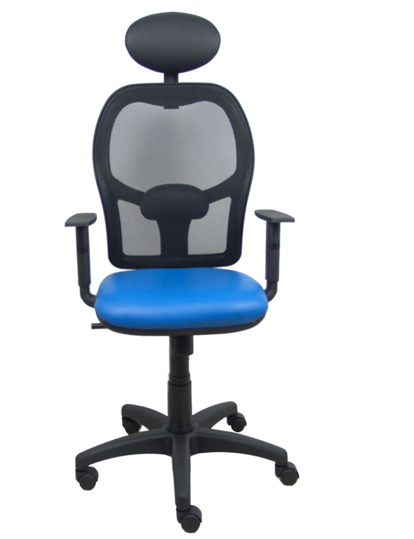 imagem de Alocén Malla Black Seat Blue Similile Armrests Head Fijo3