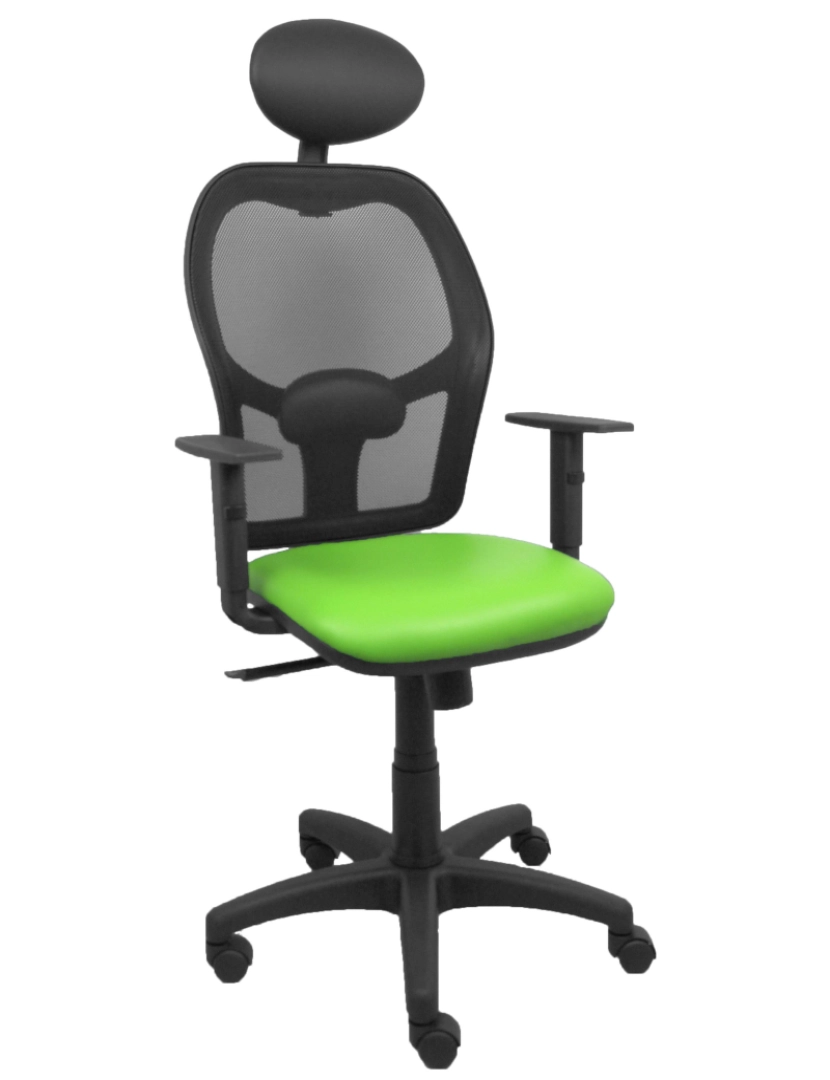 imagem de Alocén Malla Black Seat Similpiel Pistacho Armrests Head Fijo3