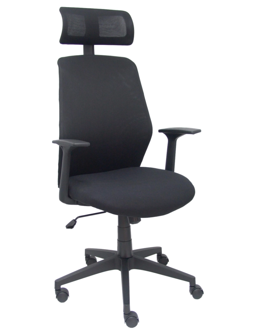 imagem de Parolis Backrest Black Badle com Black Aran Head e assento1