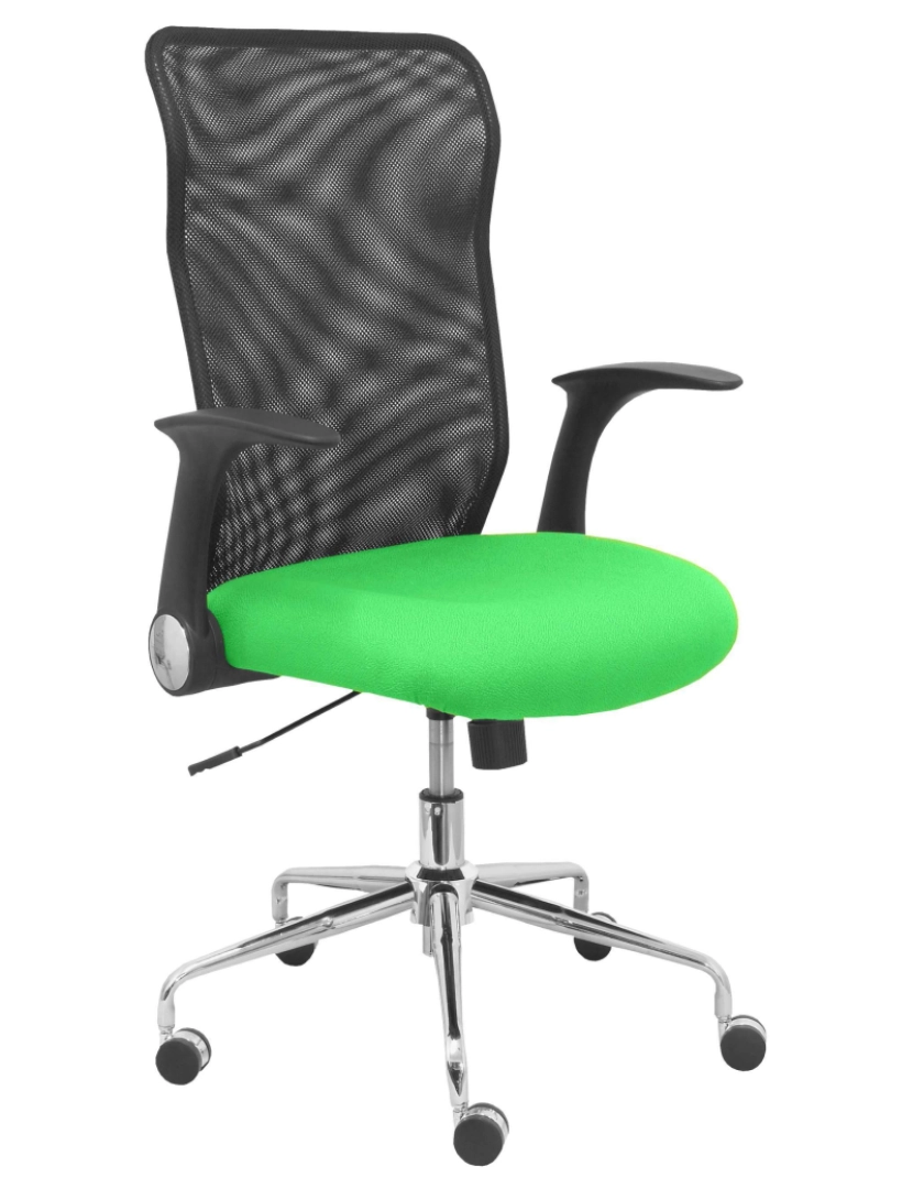 Piqueras Y Crespo - Silla Minaya Voltar Malla Black Seat Bali Verde Pistacho