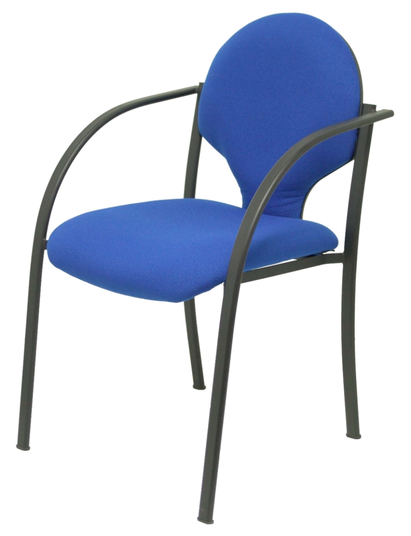 imagem de Pacote 2 cadeiras Hellin Chasis Preto Bali Azul4