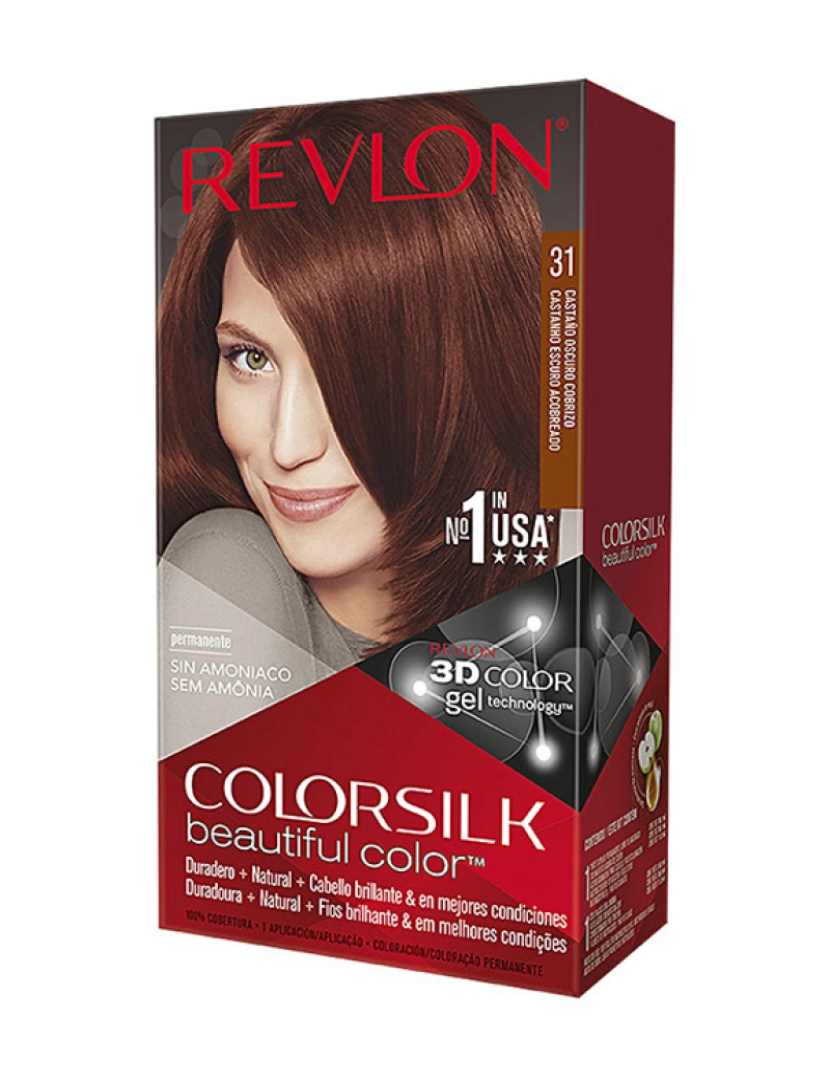 Revlon - Tinta de Cabelo Colorsilk 31-Castanho Escuro Cobre