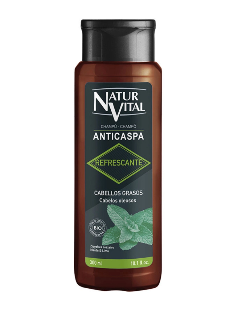 Natur Vital - Refreshing Anti-Dandruff Shampoo Oily Hair 300 Ml