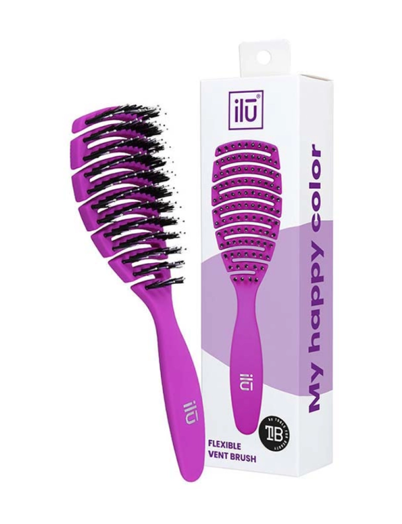 Ilu - Flexible Vent Brush #Purple 1 U