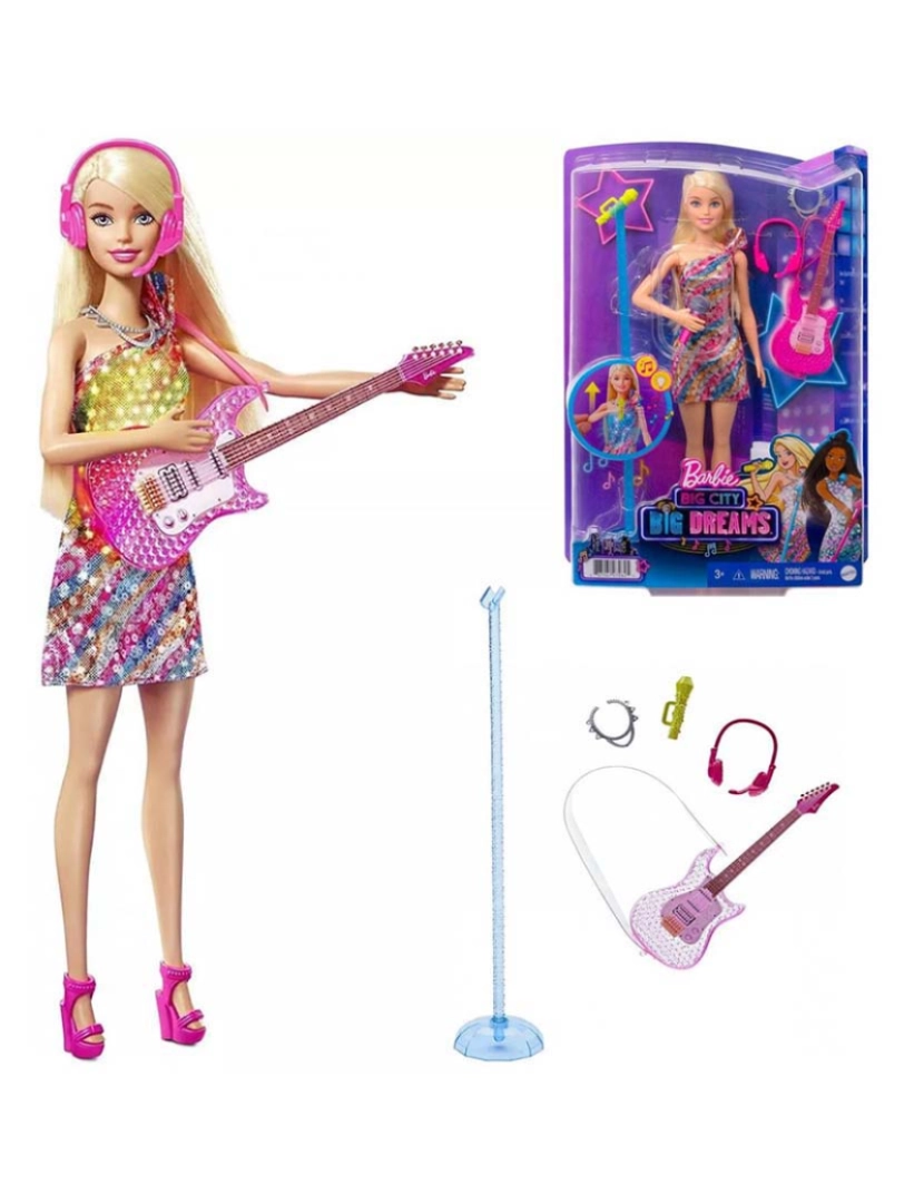 Mattel - Barbie Malibu Musical Bcbd Gyj23