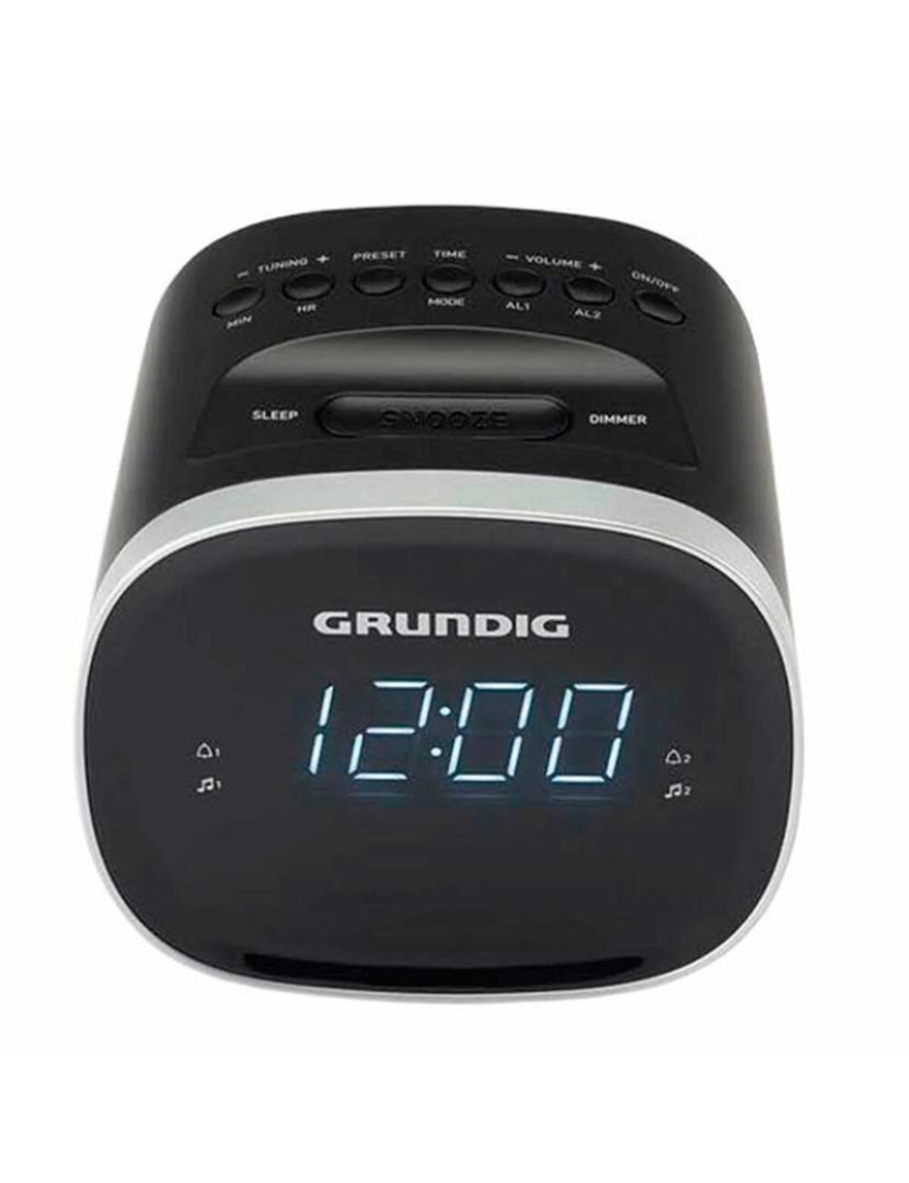 Grundig - Rádio Despertador Scn230 Led Am/Fm 1,5 W