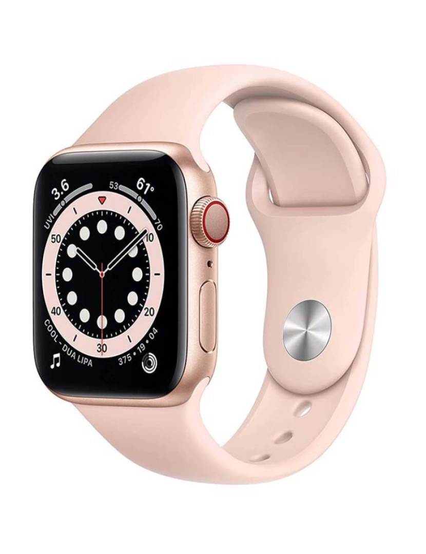 Apple - Apple Watch Series 6 40mm GPS + Cellular Aluminum case Dourado