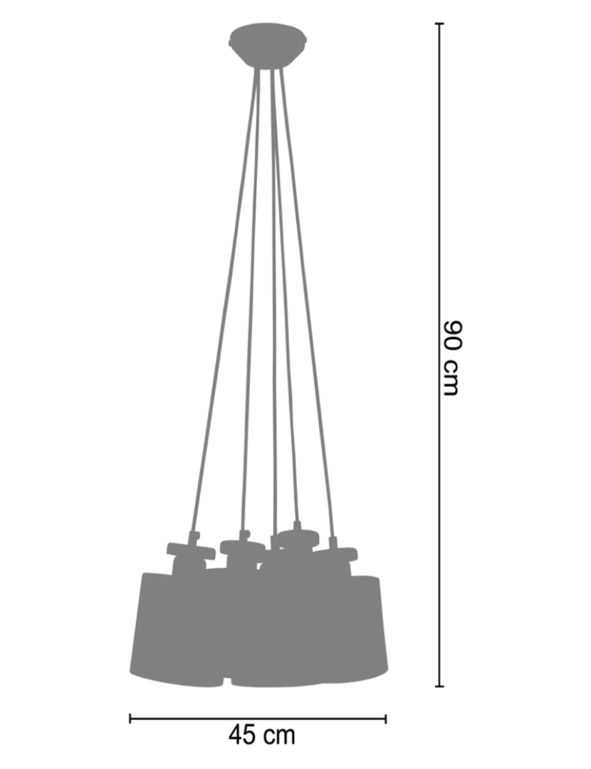 imagem de UZIBUZE - Candeeiro de Teto redondo metal preto3