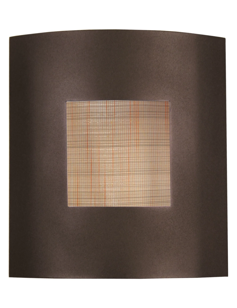 imagem de TELAS - Aplique rectangular metal castanho1