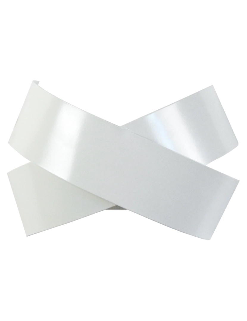 Tosel - GORDIUM - Aplique rectangular metal marfim branco