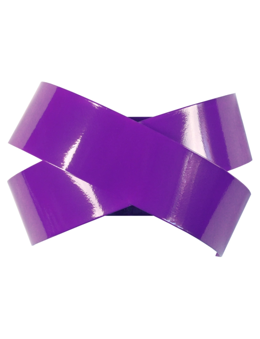 Tosel - GORDIUM - Aplique rectangular metal violeta