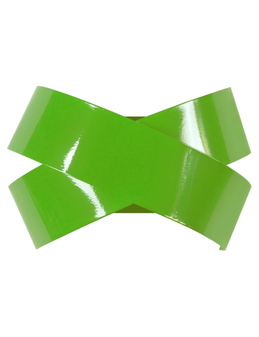 Tosel - GORDIUM - Aplique rectangular metal verde