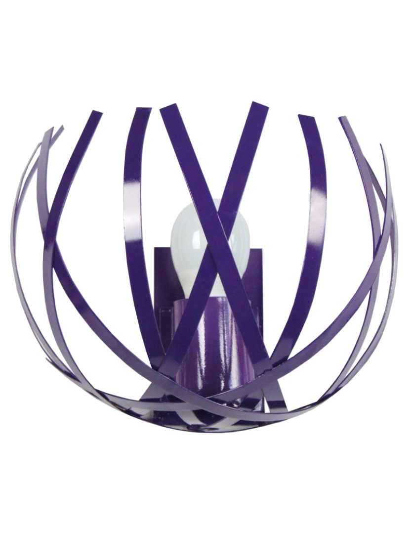 Tosel - CRAB - Aplique redondo metal violeta