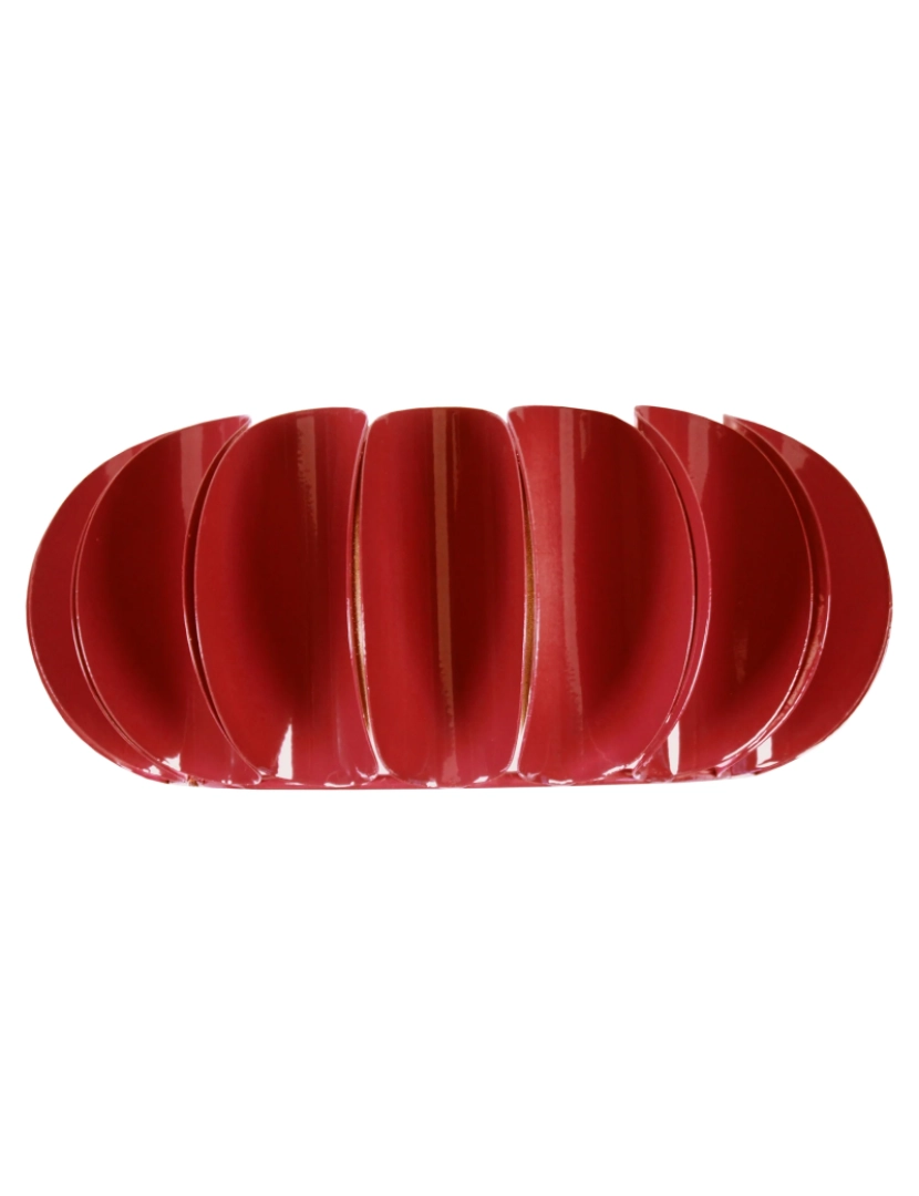 Tosel - TIAGO - Aplique rectangular metal vermelho