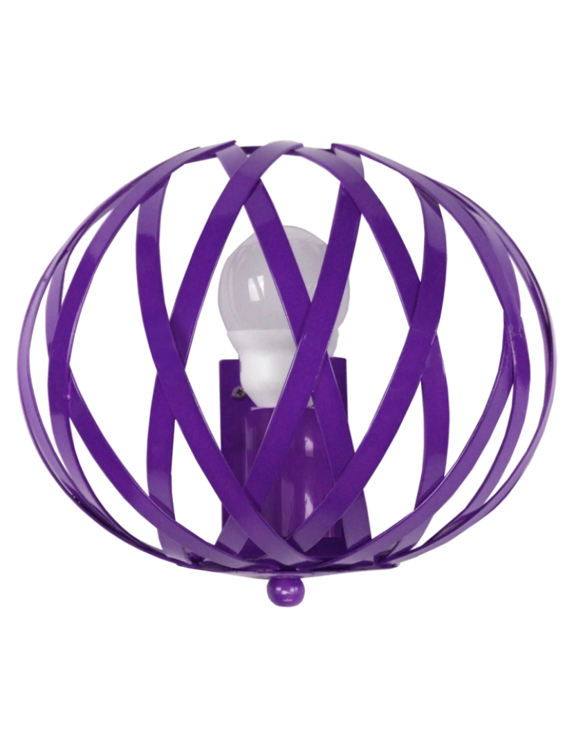 imagem de CITROUILLE - Aplique redondo metal violeta1