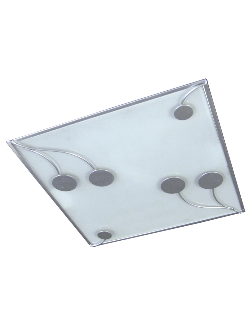 Tosel - FLEUR DE OJO - Plafon rectangular metal alumínio