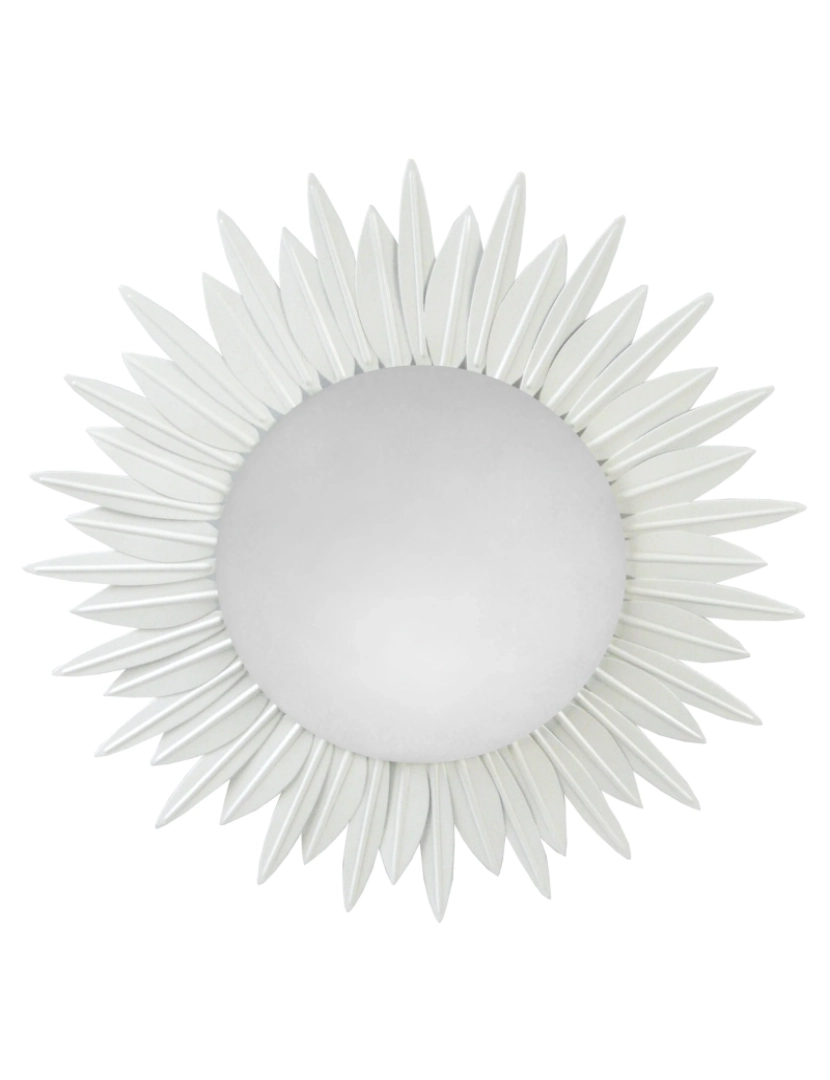 imagem de SOLEIL - Plafon redondo metal branco1