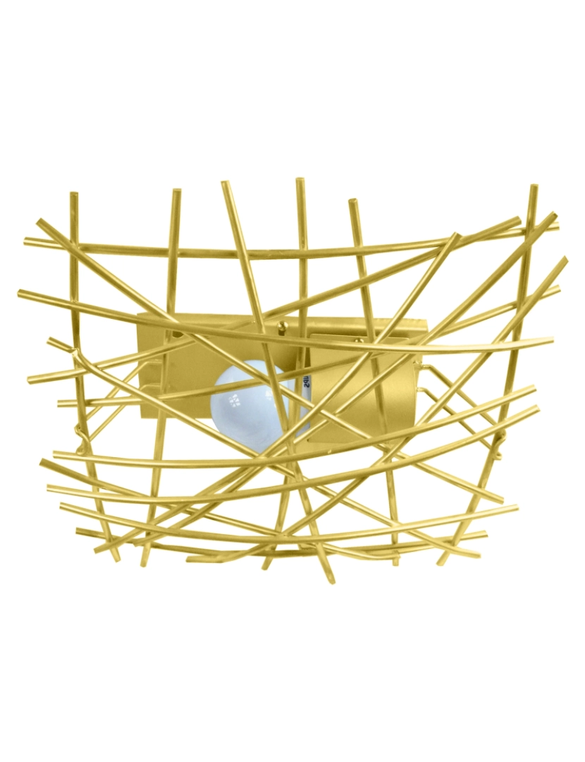 Tosel - INCERTUS - Plafon rectangular metal ouro