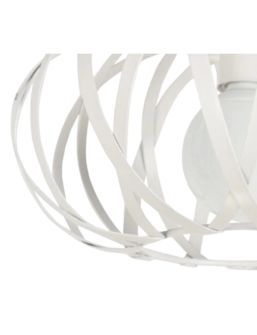 imagem de CITROUILLE - Plafon redondo metal marfim branco5