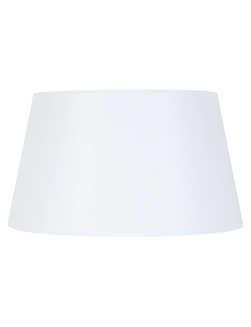 Tosel - TAMBOUR 45 - Abajur redondo tecido branco