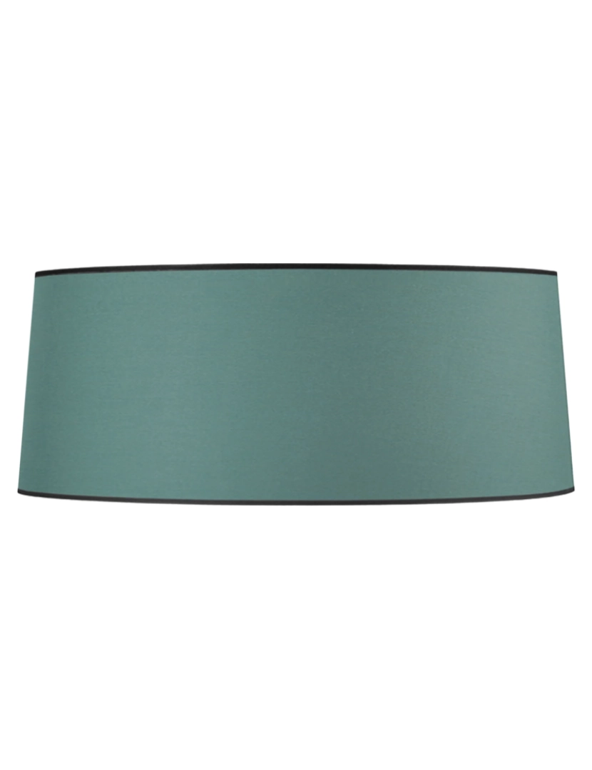 Tosel - TAMBOUR 60 - Abajur redondo tecido verde