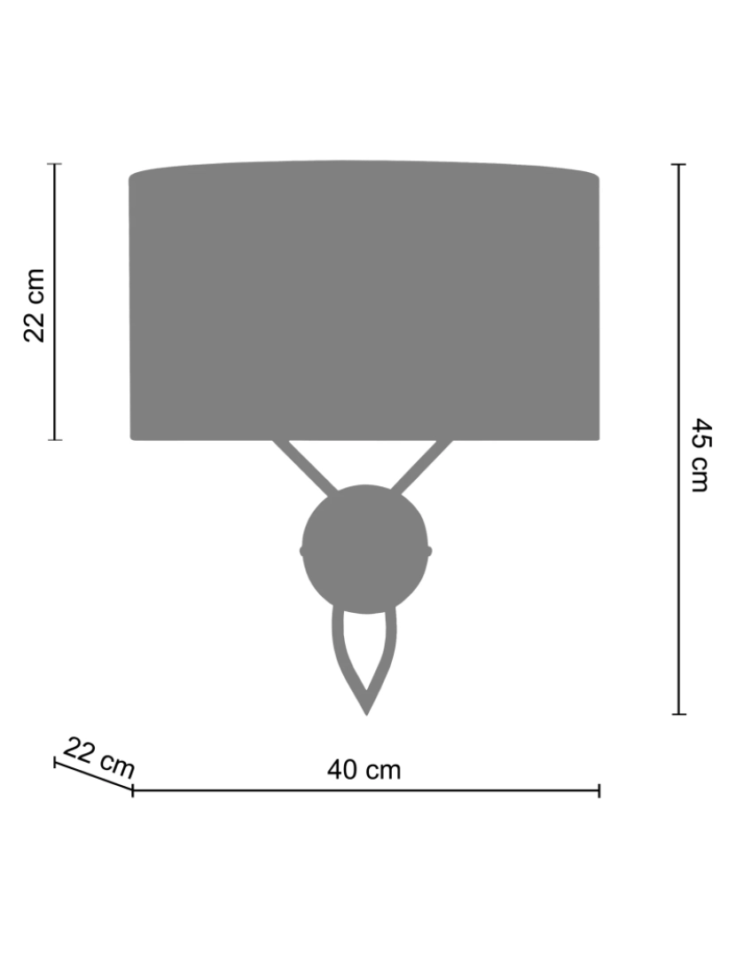 imagem de ELÉGANCE - Aplique rectangular metal castanho e cru2