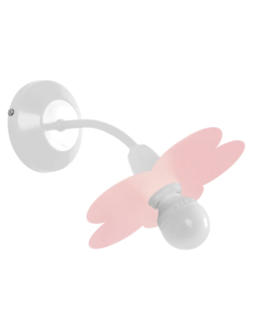 imagem de PIVOINE - Aplique redondo metal rosa pastel1