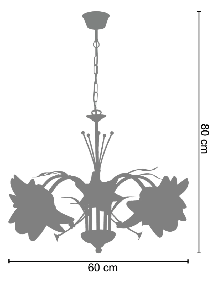 imagem de TULIPANO - Candeeiro de Teto rectangular metal castanho dourado e âmbar2