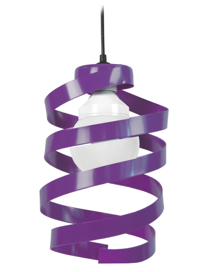 imagem de BARBER POLE - Suspensão redondo metal violeta1