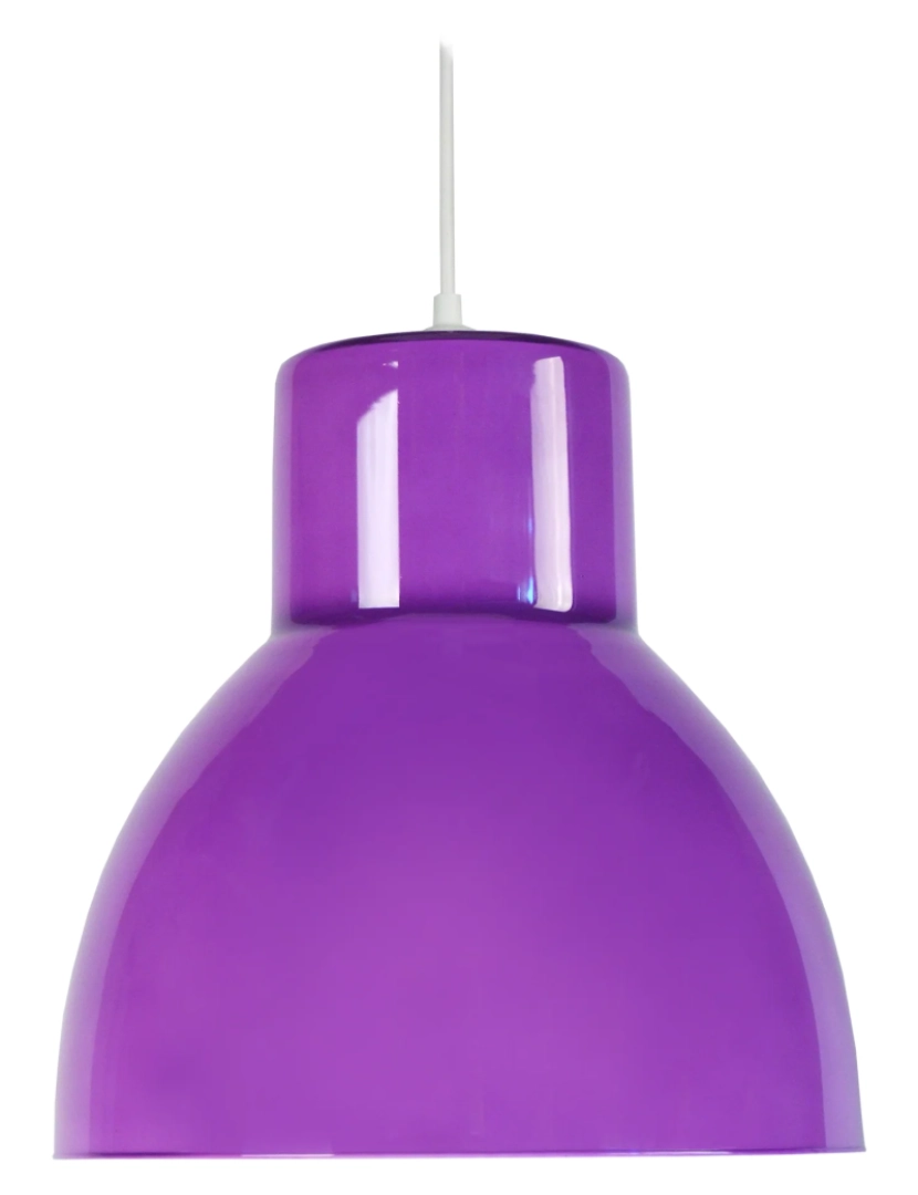 Tosel - CLOCHE VERRE A - Suspensão redondo vidro violeta